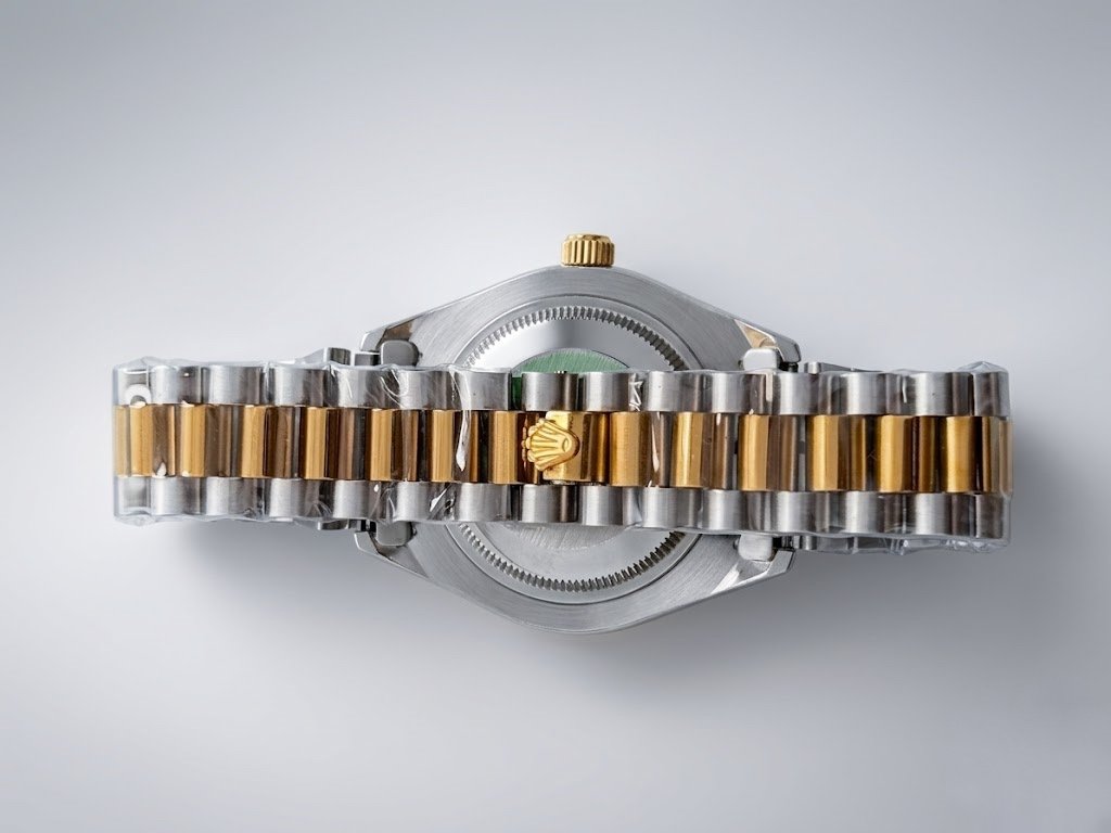 rlx two tone gold semi auto watch with black dial (4) rlx two tone gold semi auto watch with black dial (4)